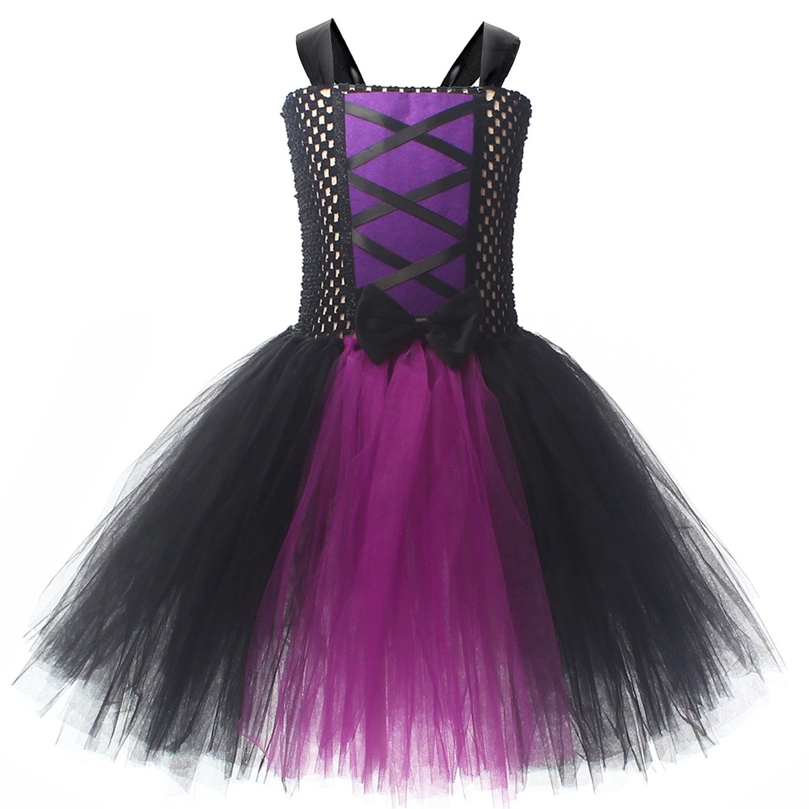 Girl Witch Tutu Dresses Cape Witch Outfit Set Halloween Dress up Party Girls Size 2-12 Years