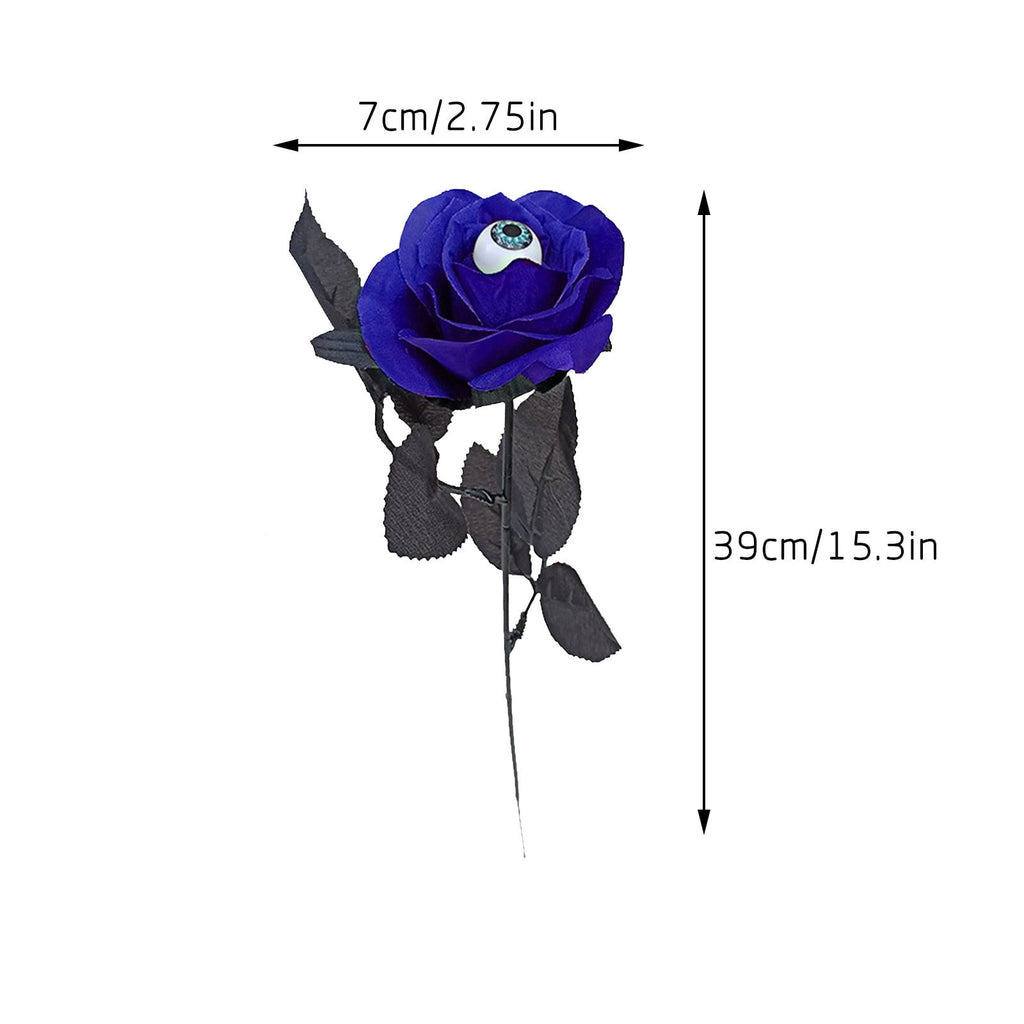 Feltree Halloween Decorations 10 Pieces Faux Rose With Eyeballs Halloween Faux Eyeball Flowers Faux Gothic Rose Bushes For Halloween Party Home Decorations