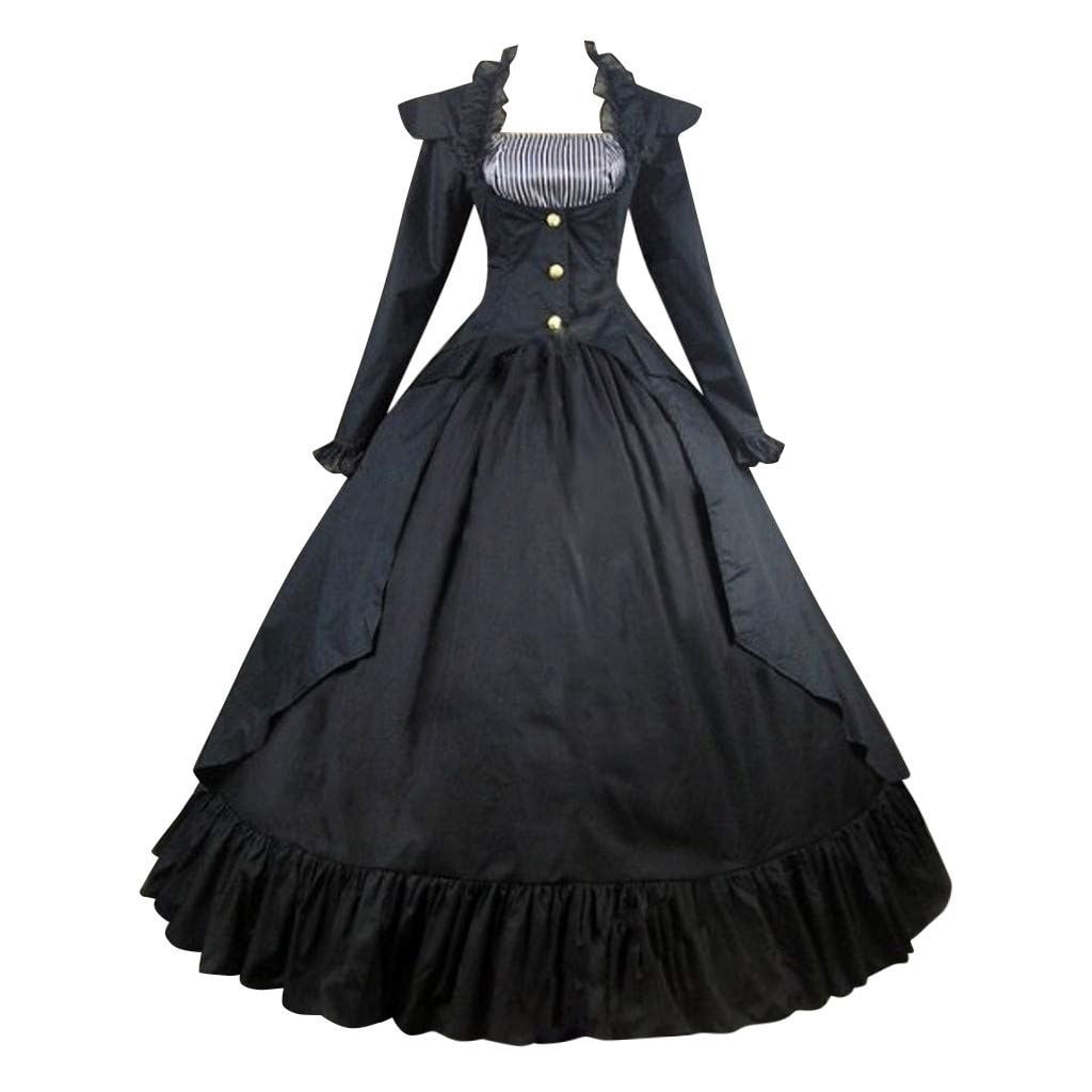 UPPADA Plus Size Victorian Dress for Women Lace Up Flare Sleeve Ball Gown with Corset Evening Party Maxi Gowns Vintage Cocktail Dress Wedding Dresses Early