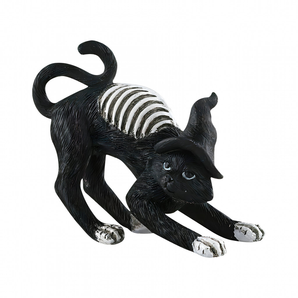 LAMIRO Black Cat Halloween Decorations,Spooky Tabletop Ornaments For Home Party,Gothic Themed Festival Decor,Indoor Outdoor Use,Easy To Display Centerpiece For Halloween Celebrations