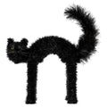 Tinsel Scaredy Cat Decoration, Black, 15", Halloween by Way To Celebrate