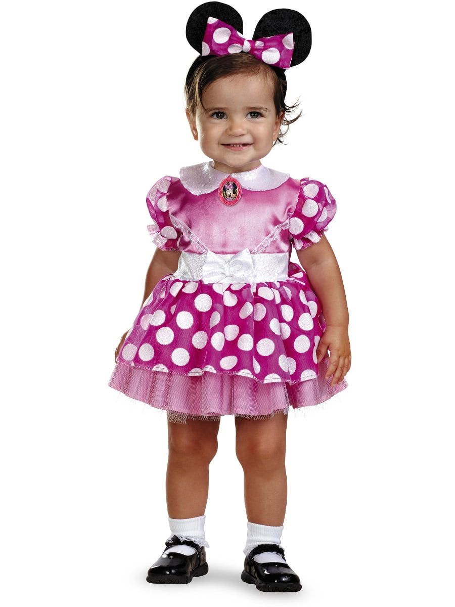 Disguise Baby Minnie Mouse Costume for Toddler Girls, Size 12-18 Months