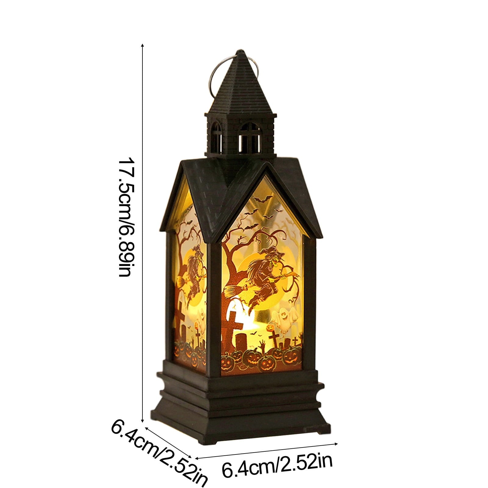 Halloween Decorations Indoor, 17'' Hanging Spooky Halloween Lanterns for Home Room Door Party Supplies