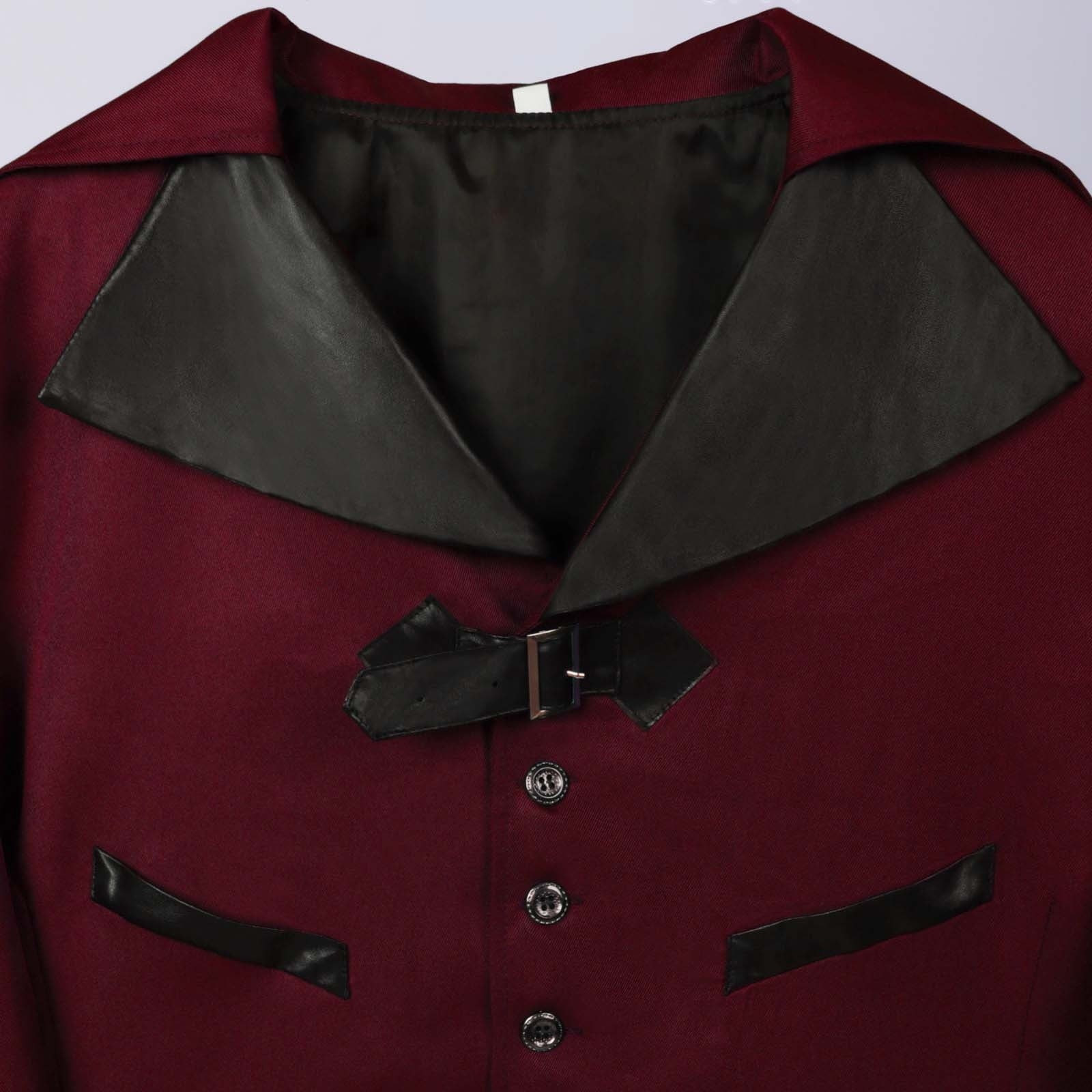 QATAINLAV Men's Vintage Steampunk Gothic Victorian Jacket Medieval Renaissance Pirate Frock Coat Formal Tuxedo Halloween Costumes Birthday Gifts Coffee S
