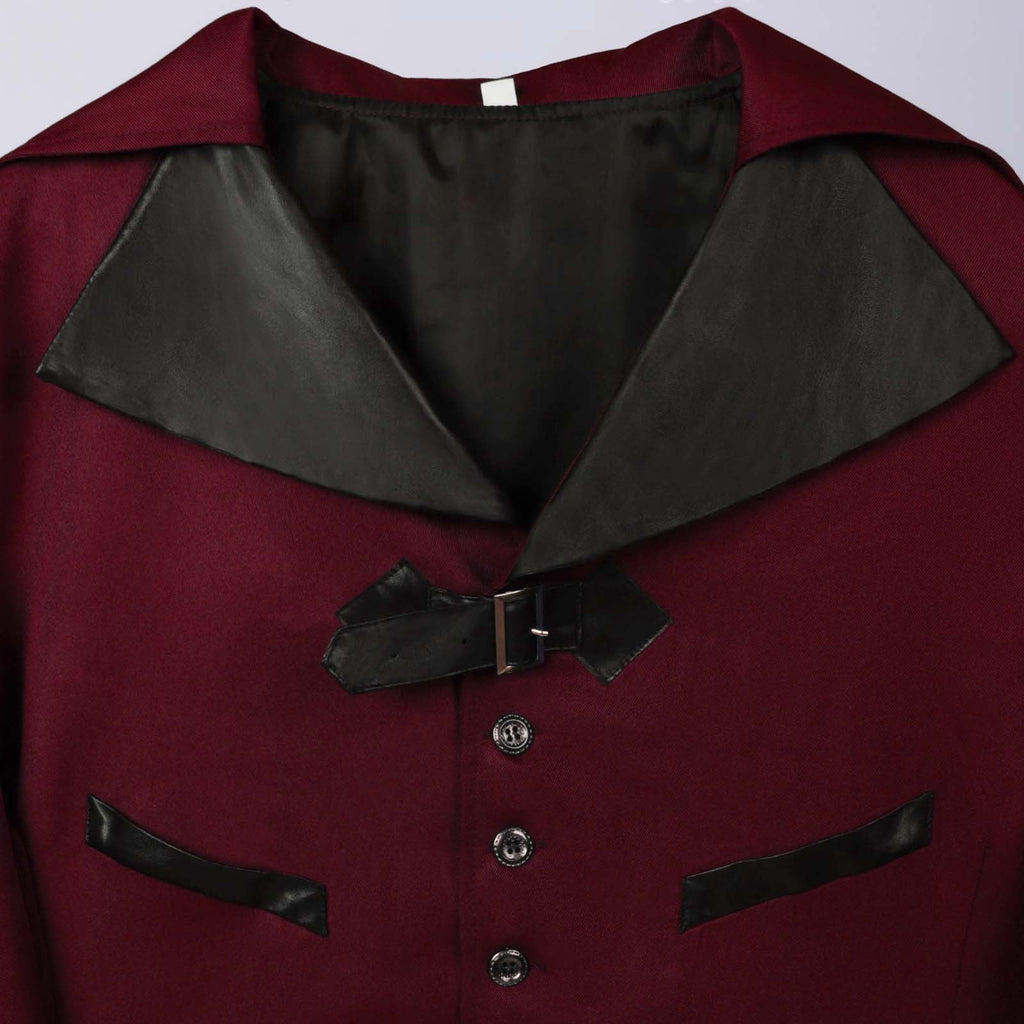 Men Clearance LYXSSBYX Mens Jackets Fall Fashion Halloween Men's Costume Men's Mid Length Retro Tuxedo Costume