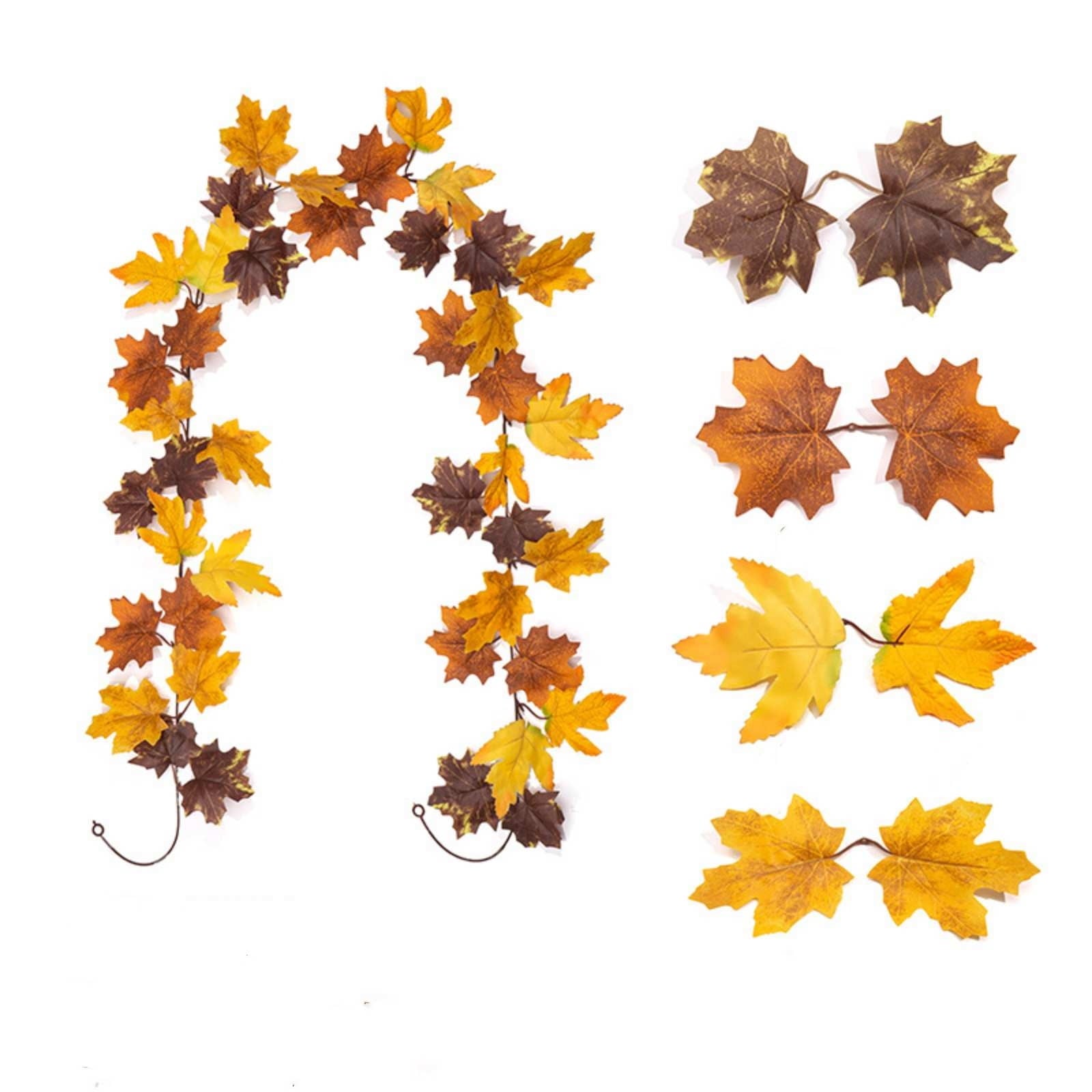 SCNOR Artificial Fall Floral Pick with Pumpkin Maple Leaf Sunflower, Halloween Thanksgiving Table Centerpiece for Home Decor