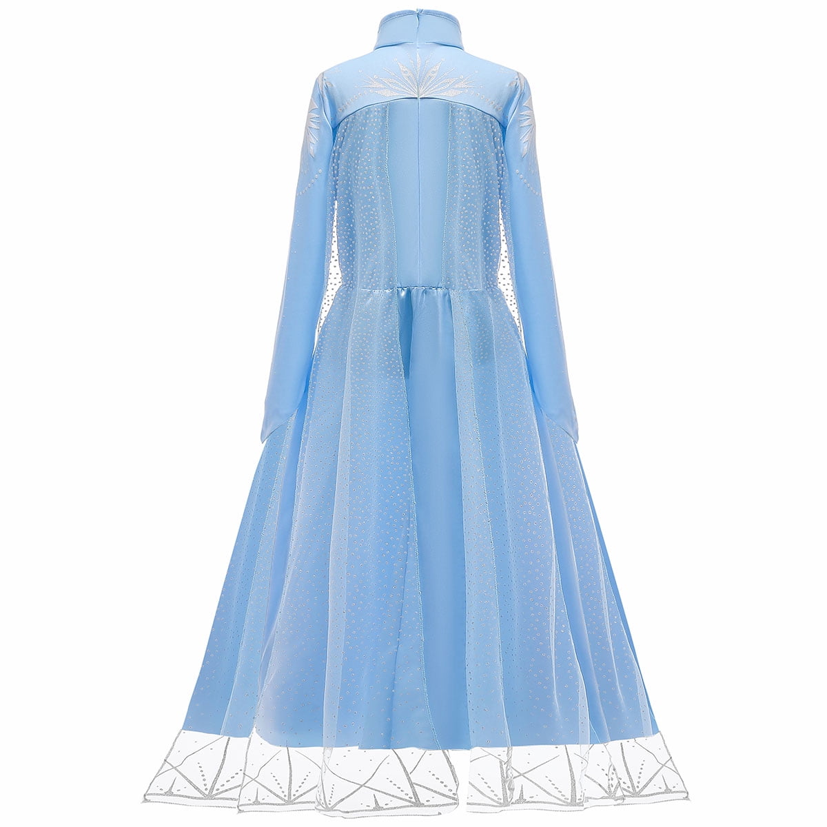 HAWEE Princess Dress Costume for Girls Blue Sequined Ball Gown Snow Queen Cosplay Dress
