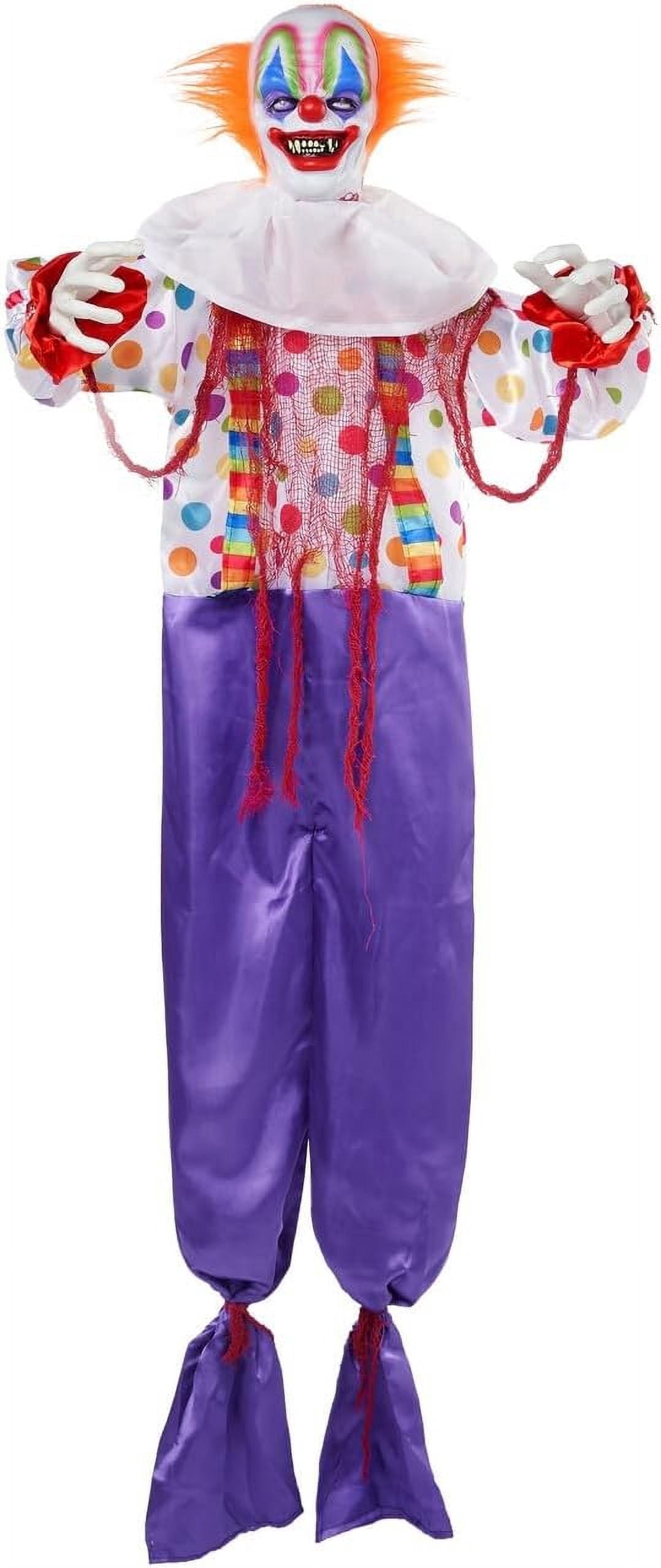 Joyfy 4 Pcs Halloween Decorations Outdoor Hanging Clown Ghost,29" Scary Outdoor Halloween Decor for Halloween Haunted House Decor Props