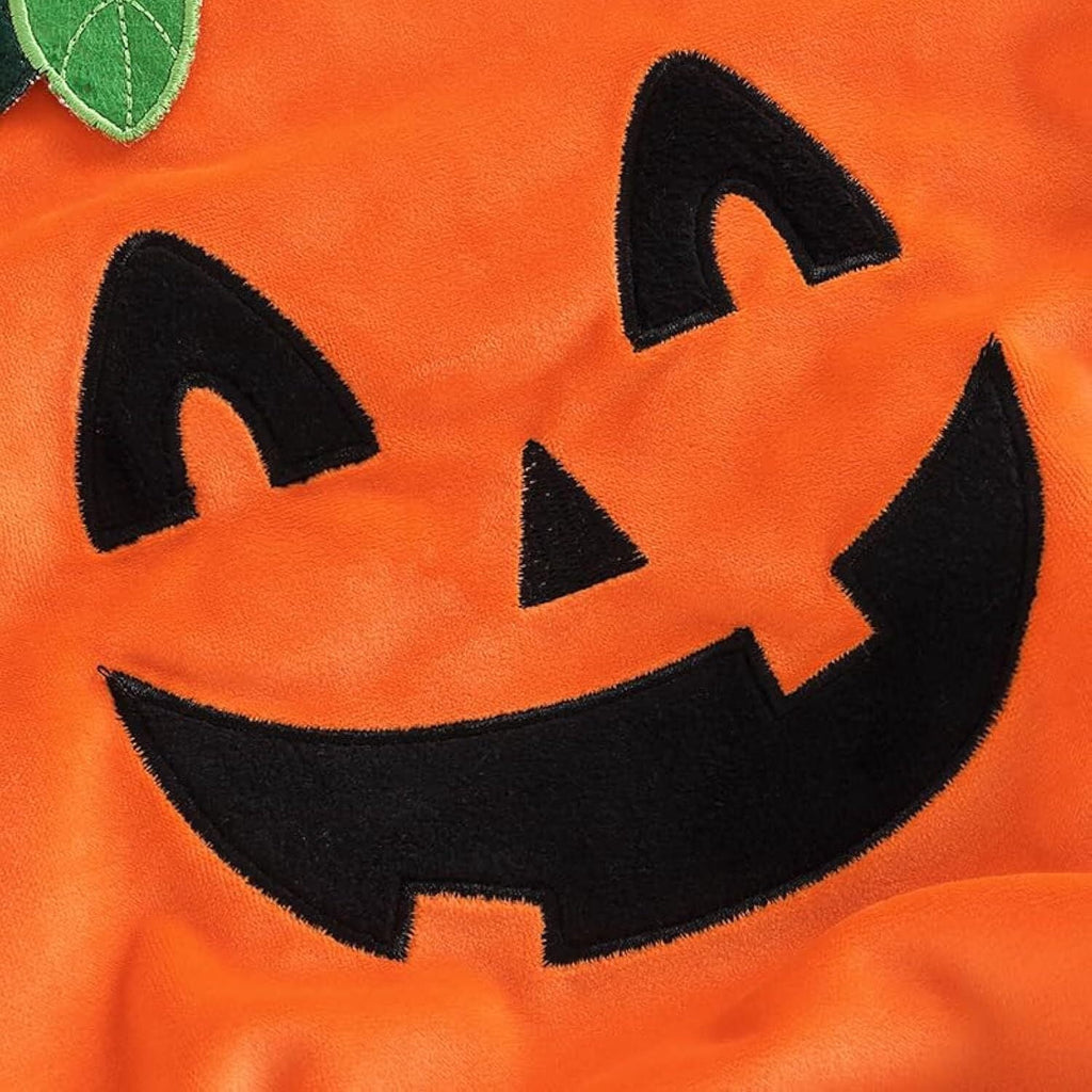 VETPW Baby Halloween Costume Pumpkin Costume Kids Newborn Outfit Pumpkin Romper with Hat for Toddlers Baby Girls Boys Infant Clothes Set 12-24 months