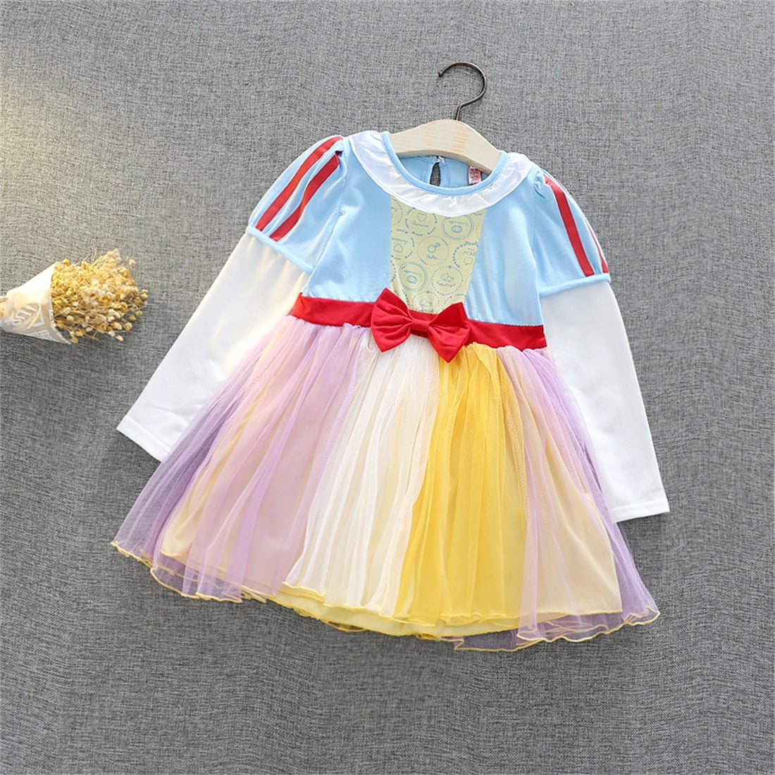WIBACKER 1-6Y Toddler Girls Princess Costumes Dresses Fancy Dress Up Clothes for Halloween Party Cosplay, Christmas Gift