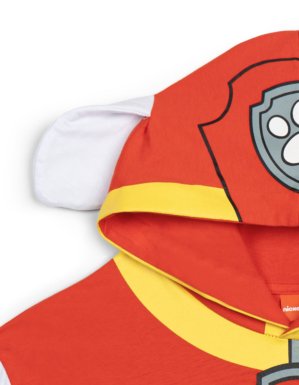 Paw Patrol Big Boys' Cosplay Hooded T-Shirt Marshall Bright Red