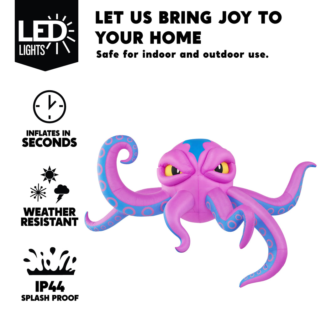 Joyfy 4.5 FT Halloween Inflatable Decorations Outdoor Scary Flying Ghost Broke Out from Window with Built-in LED Blow Up Inflatable for Window Decoration Yard Garden Lawn Decor