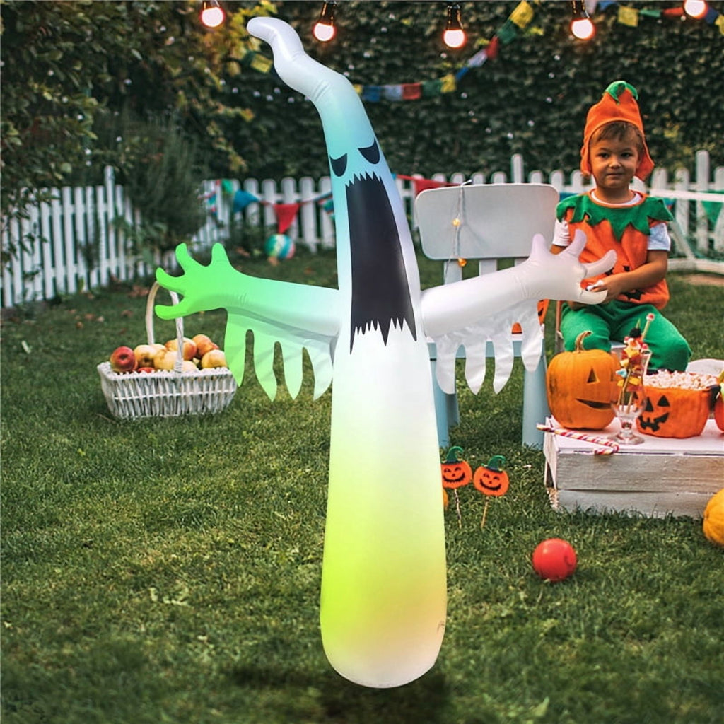 Wick's Outdoor Living/Self Inflatable 7.6FT Inflatable Ghost Halloween Decoration with Lights and Remote