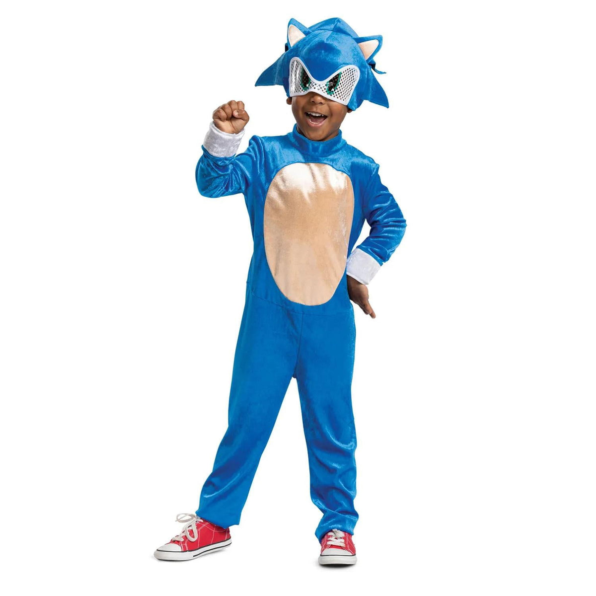 Disguise Toddler Boys' Sonic the Movie Sonic Jumpsuit Costume - 3T-4T