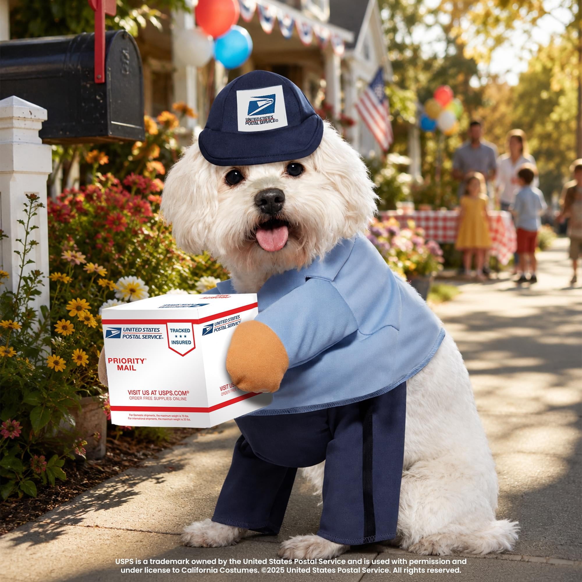 California Costumes US Mail Carrier Pup Dog Costume | Large Unisex
