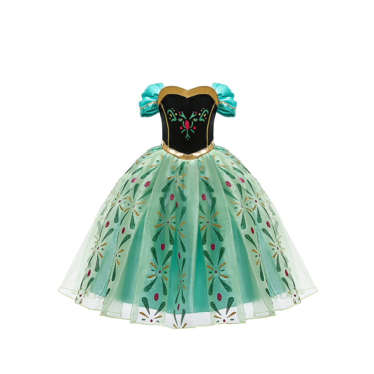 Anna Costume For Girls Anna Dress Princess Costume Christmas Birthday Party Cosplay 8-9Y(A60)
