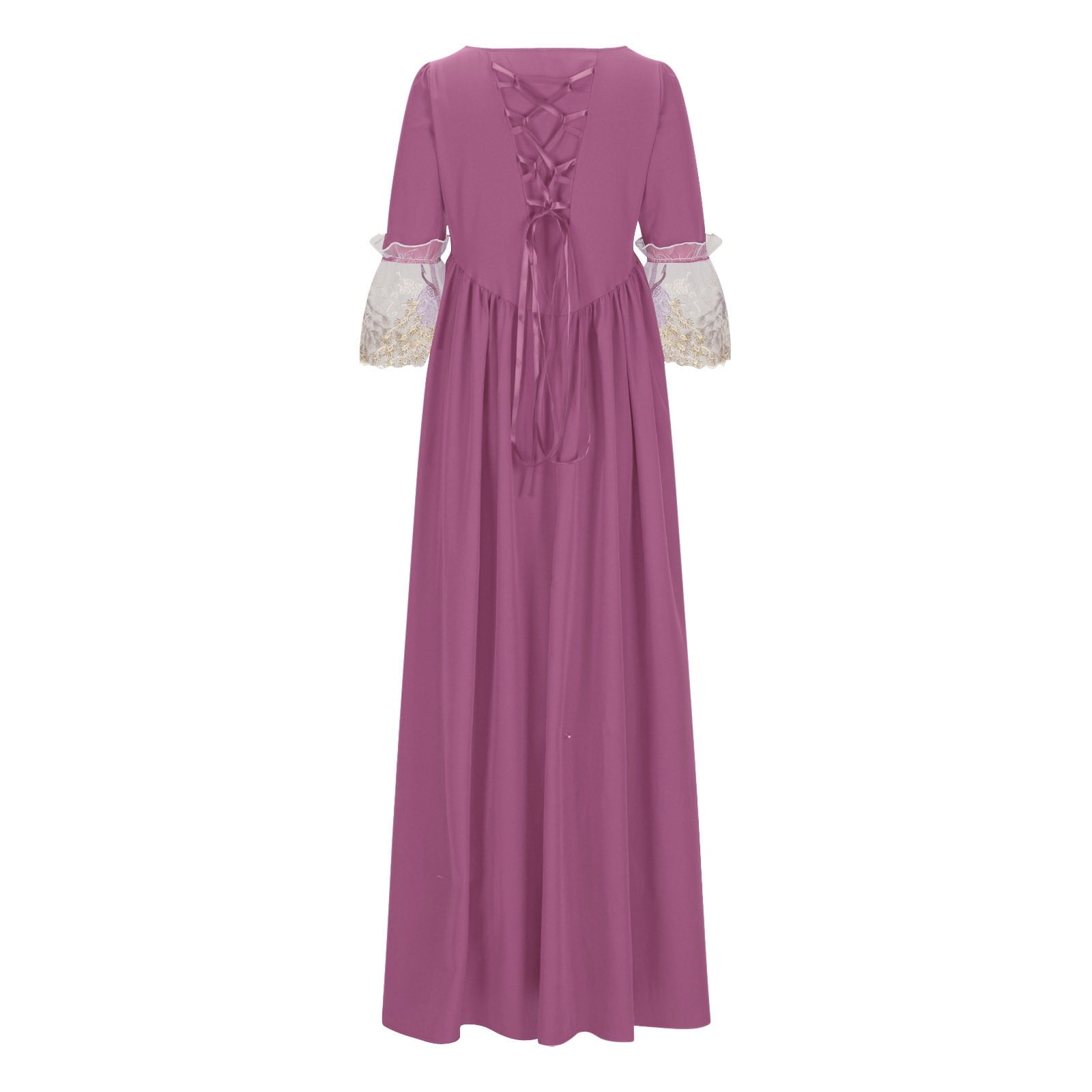 UPPADA Plus Size Victorian Dress for Women Lace Up Flare Sleeve Ball Gown with Corset Evening Party Maxi Gowns Vintage Cocktail Dress Wedding Dresses Early