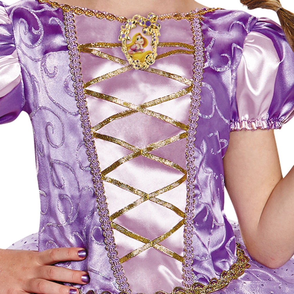 Disney Tangled Rapunzel Halloween Costume for Children, Girls Size XS (4/5), by Disguise