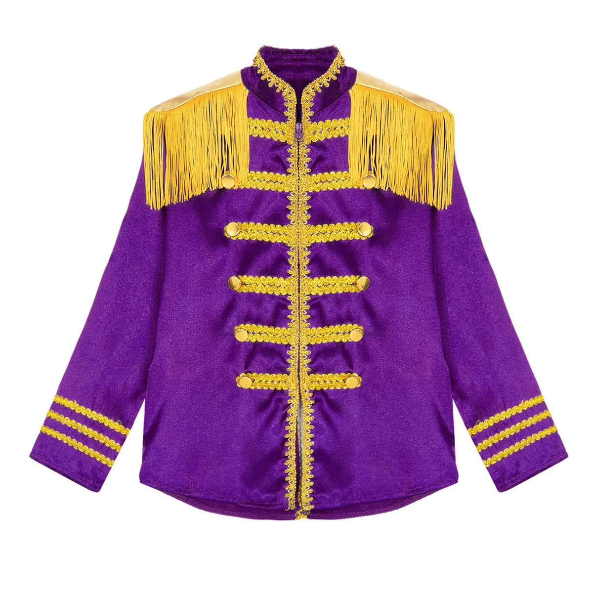 iiniim Kids Boys 1960s British Pop-Star Shirt Long Sleeve 60s Rock Band Musician Zipper Jacket Royal Blue 6