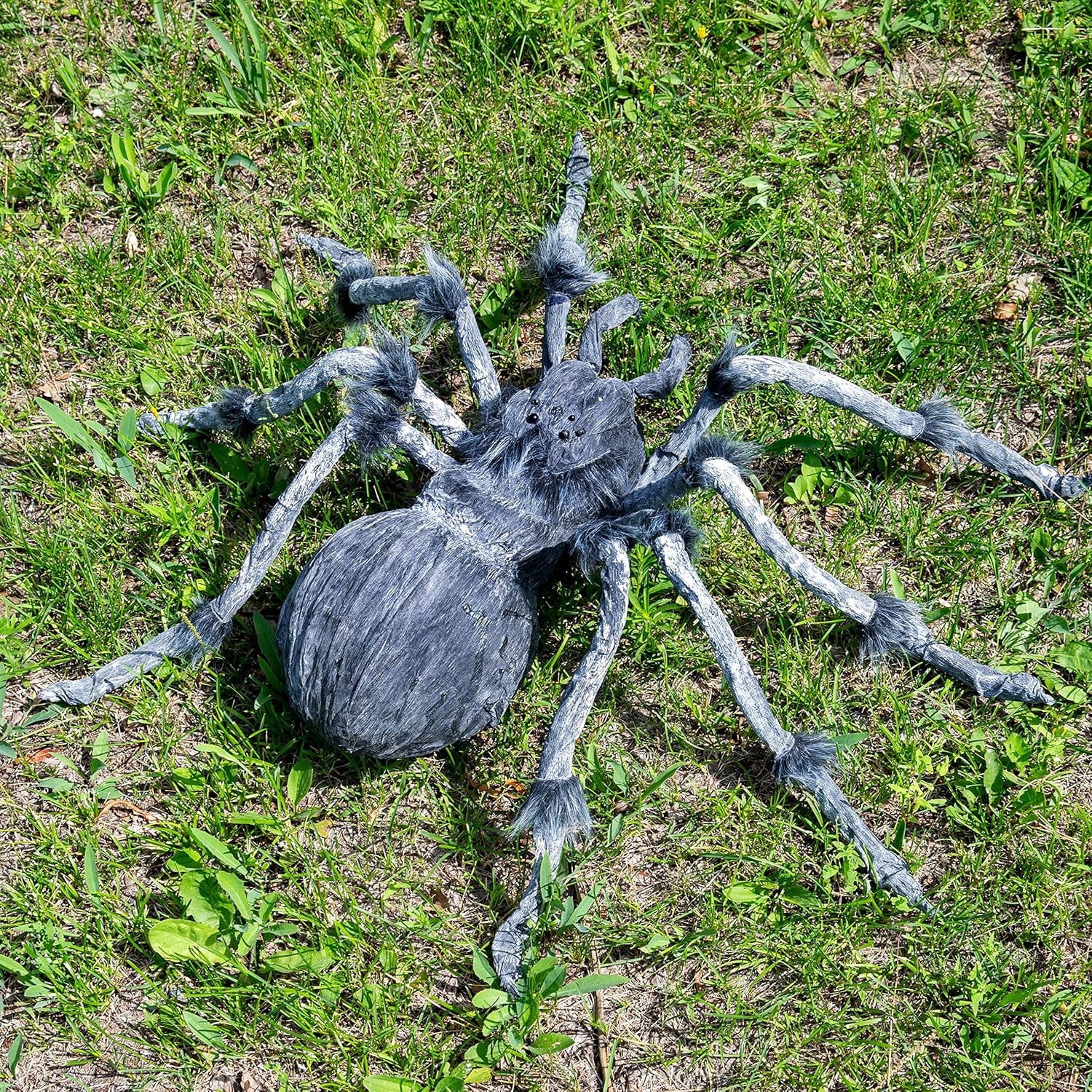 Joyfy 45inch Giant Spider Halloween Decorations,Scary Spider Halloween Outdoor Party Decorations Props Halloween Yard Decorations,Black