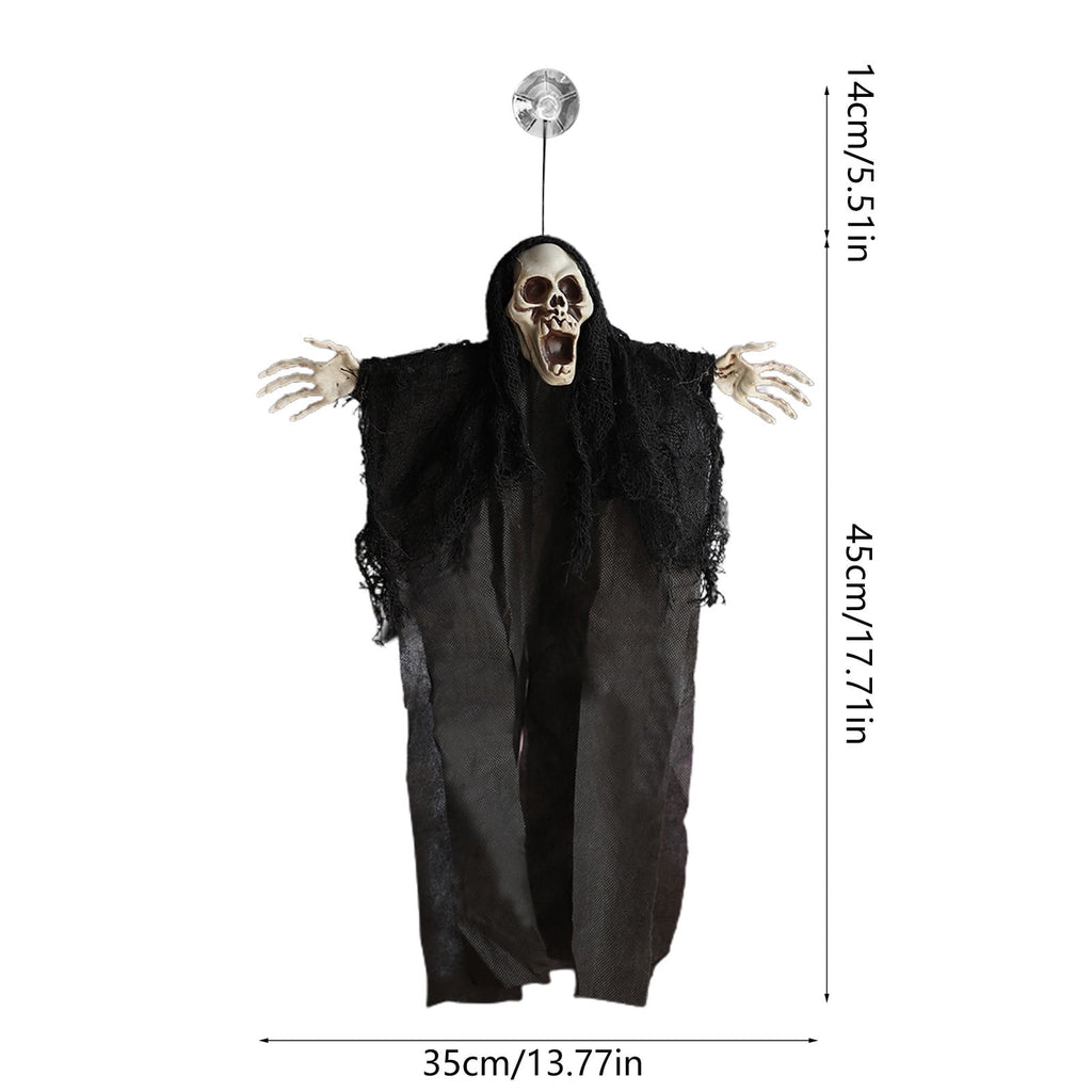 Nrmvnmi Halloween Decorations Outside, 3 Packs Hanging Ghosts Halloween Decor Halloween Decorations Indoor, Hanging Grim Reaper Skeleton Flying Ghost Decorations for Haunted House Decorations
