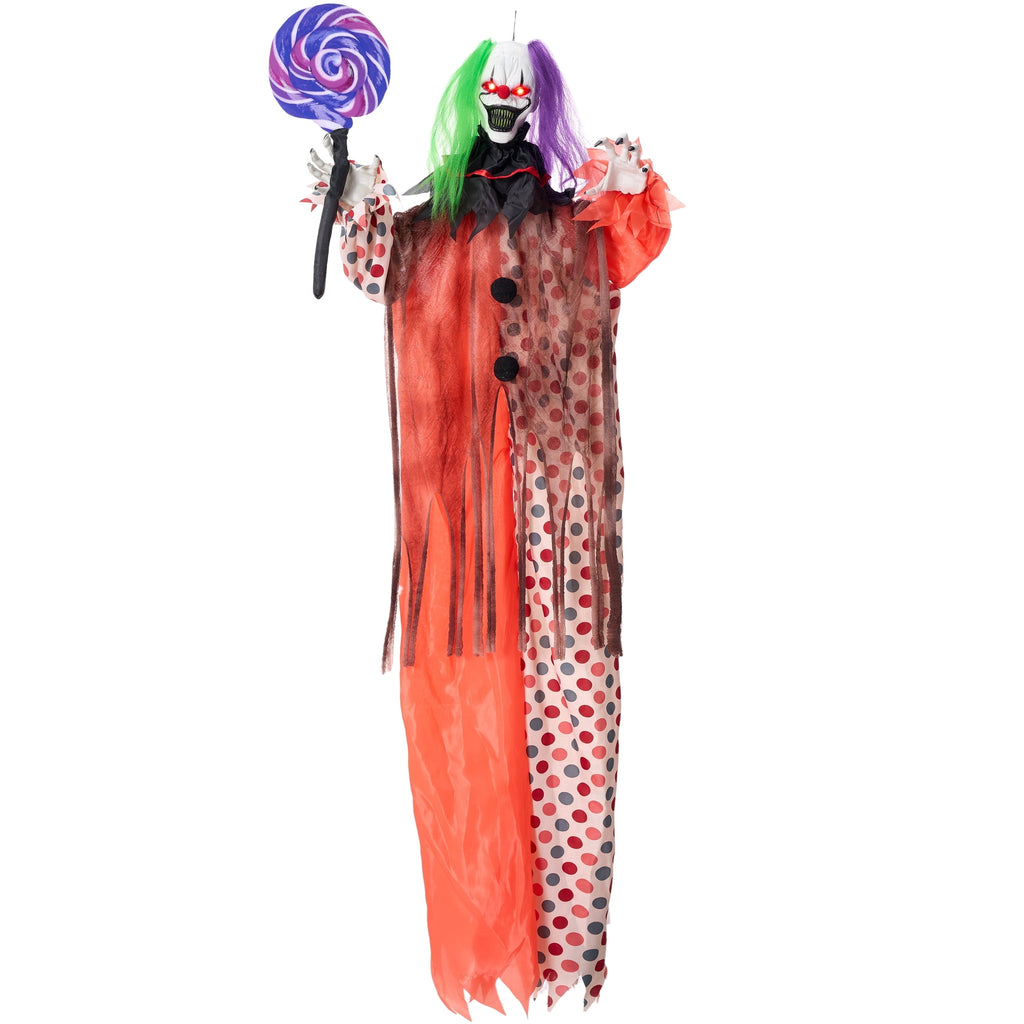 Joyfy 4 Pcs Halloween Decorations Outdoor Hanging Clown Ghost,29" Scary Outdoor Halloween Decor for Halloween Haunted House Decor Props