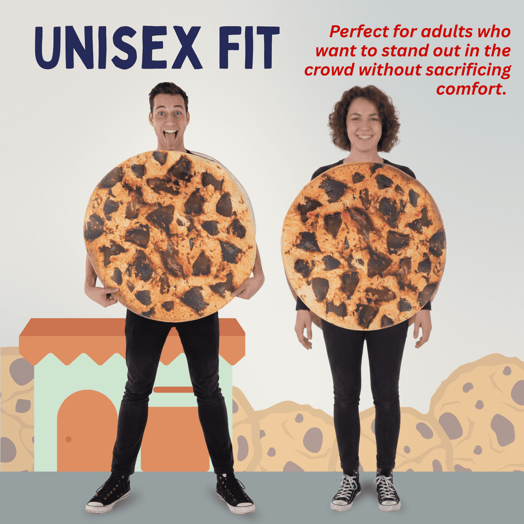 Dress Up America Chocolate Chip Cookie Men's Halloween Fancy-Dress Costume for Adult, One Size