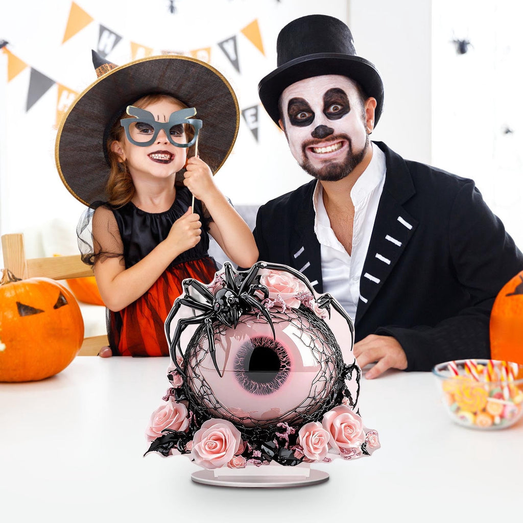 PEIBang Halloween Witch 2D Acrylic Decor,Halloween Tabletop Centerpiece for Living Room Home Party Decorations
