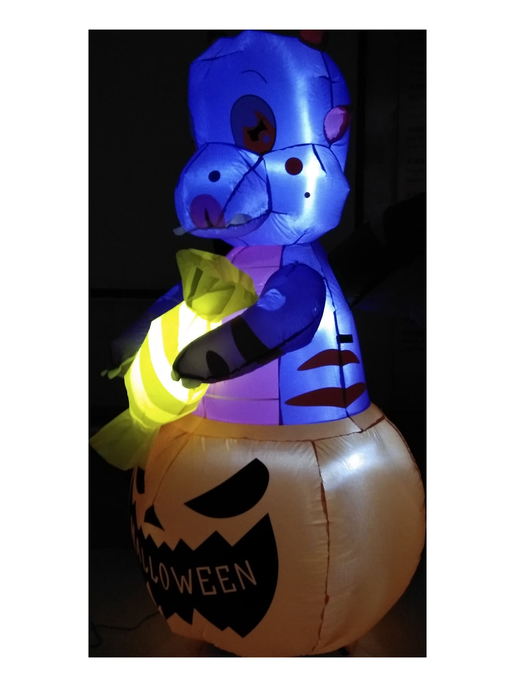 Wicks Outdoor Living 5 Ft Dinosaur Inflatable with LED Lights, Halloween