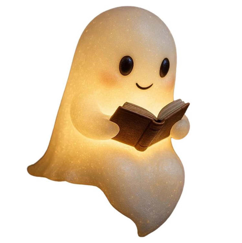 YZEGDCH Halloween 3D Ghost Campfire Flickering Night Light 2 Funny Roasting Marshmallows at Campfire LED Electric Faux Flameless Campfire Nightlight Funny Halloween Decor
