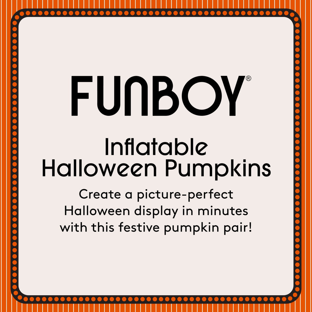 FUNBOY Inflatable Pumpkin Halloween Decorations Outdoor, 2-Pack