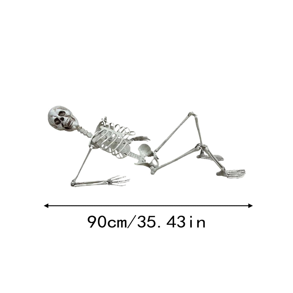 Halloween Skeleton Snake Prop Realistic Scary Serpent Decorative Ornament, Spooky Scene Setup Skeleton Decor Haunted House Party Prop, Home Shop Display Halloween Skeleton Holiday Ornament Gift