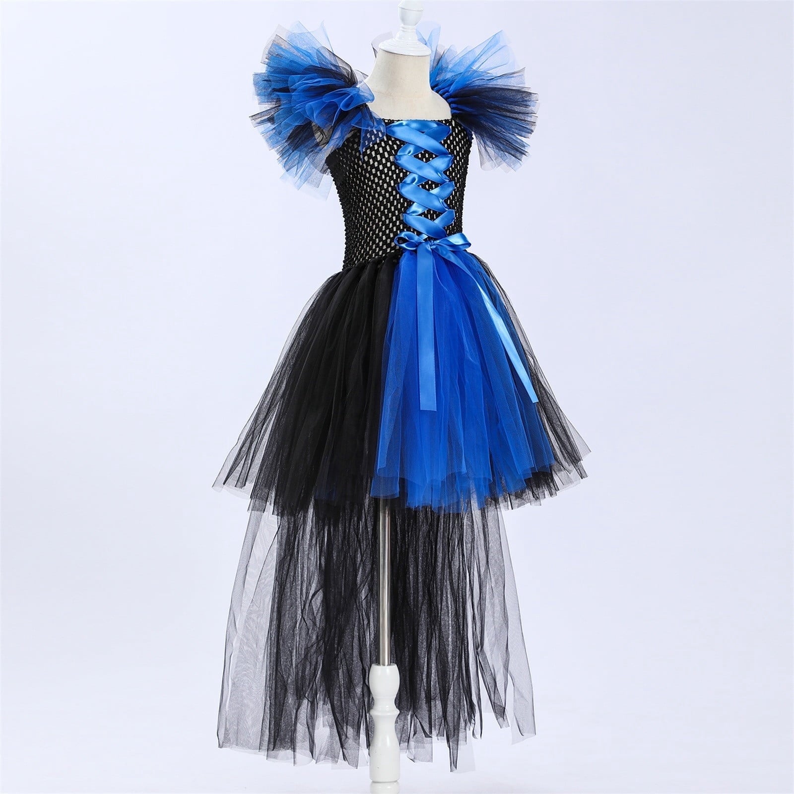 HNMKIU Halloween for Girls Toddler Kids Baby Girls Magnificent Witch Halloween Black Gown Fancy Dress Up Cosplay Party Tutu Dress Dresses E - 18-24 Months