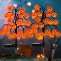 20 Pack Solar Halloween Lights Outdoor, Waterproof LED Pumpkin Pathway Garden Stake Lights for Yard Walkway Fall Decoration, Orange