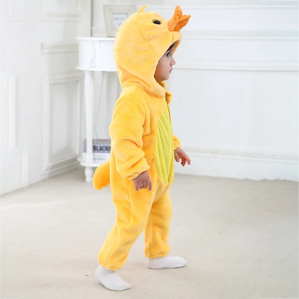 WIBACKER 0-3T Unisex Baby Animal Costume Winter Autumn Flannel Hooded Romper Christmas and Halloween Panda Cosplay Jumpsuit