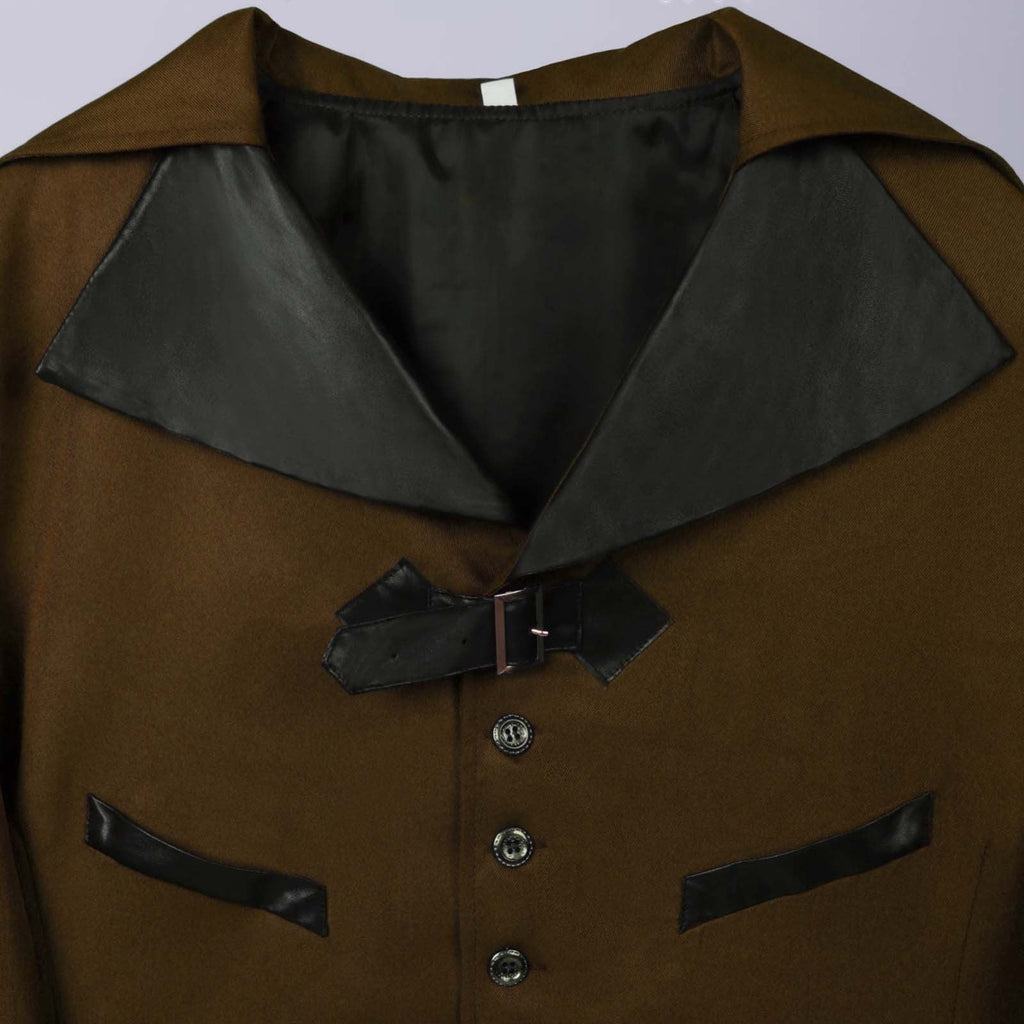 Men Clearance LYXSSBYX Mens Jackets Fall Fashion Halloween Men's Costume Men's Mid Length Retro Tuxedo Costume