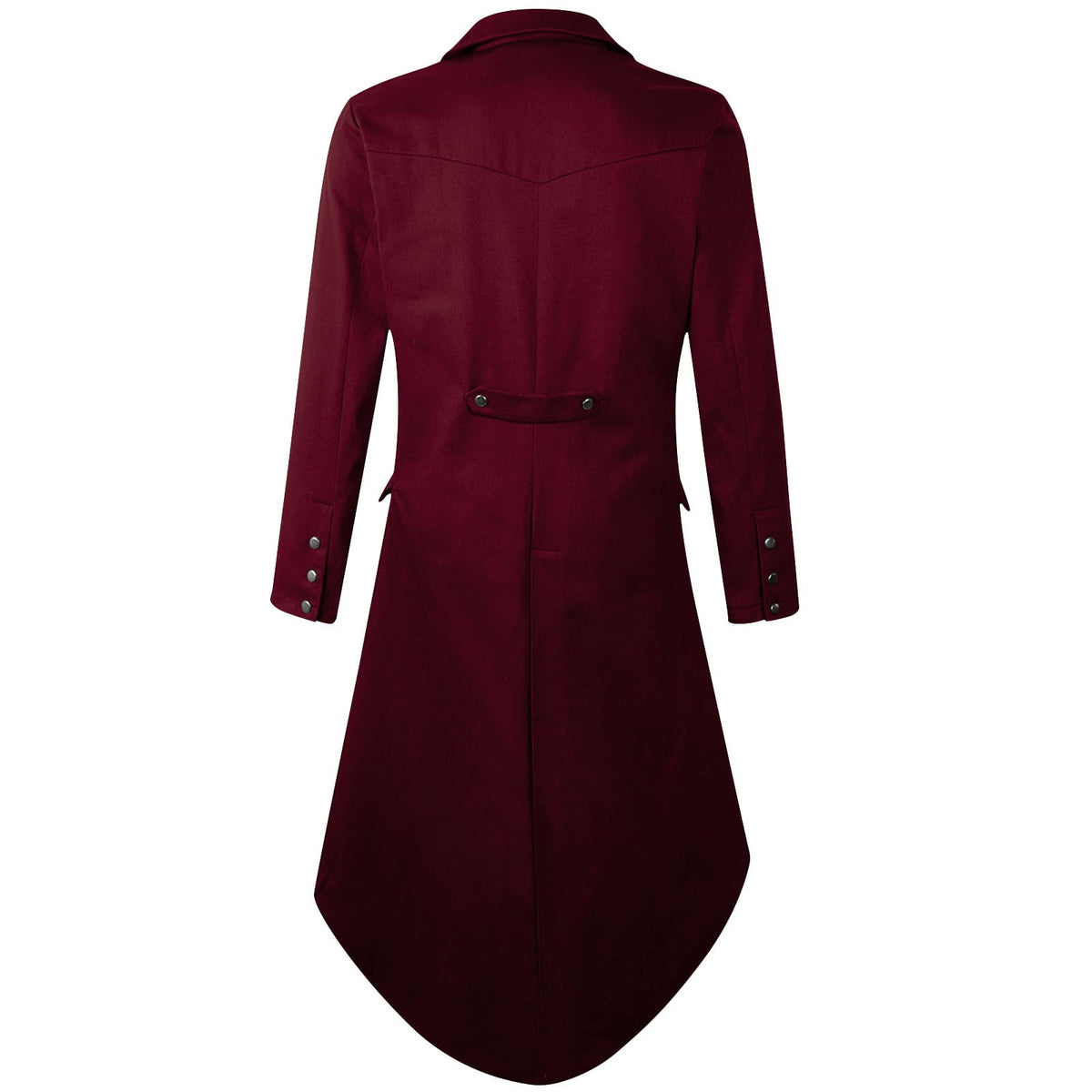 QATAINLAV Men's Vintage Steampunk Gothic Victorian Jacket Medieval Renaissance Pirate Frock Coat Formal Tuxedo Halloween Costumes Birthday Gifts Coffee S