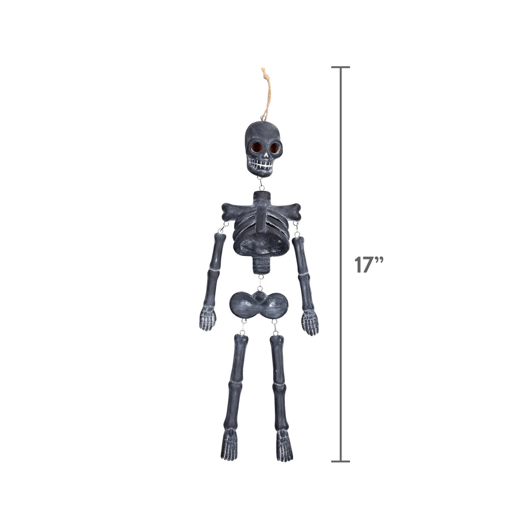 Skeleton Wall Decoration, Black, 16.7", Halloween by Way To Celebrate