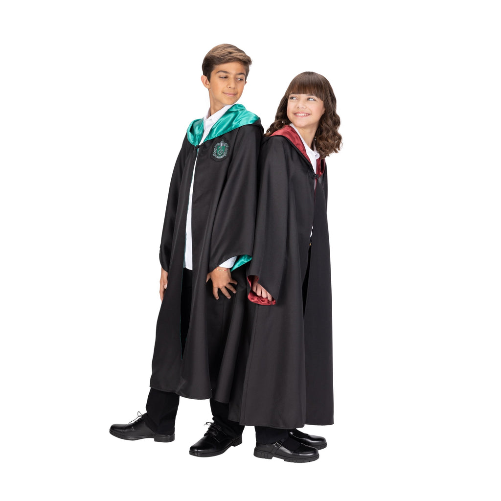 Harry Potter Boys or Girls Premium Hogwarts Slytherin Cosplay Robe, Size L/XL
