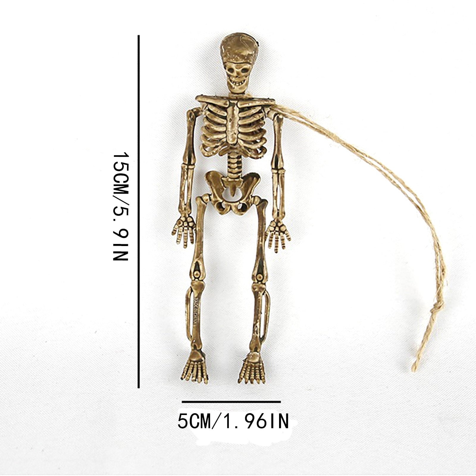 Darzheoy 8 Pack Halloween Skeleton Decorations, Halloween Skeleton with Movable Posable Joints, Skeleton for Yard Garden Props Decor