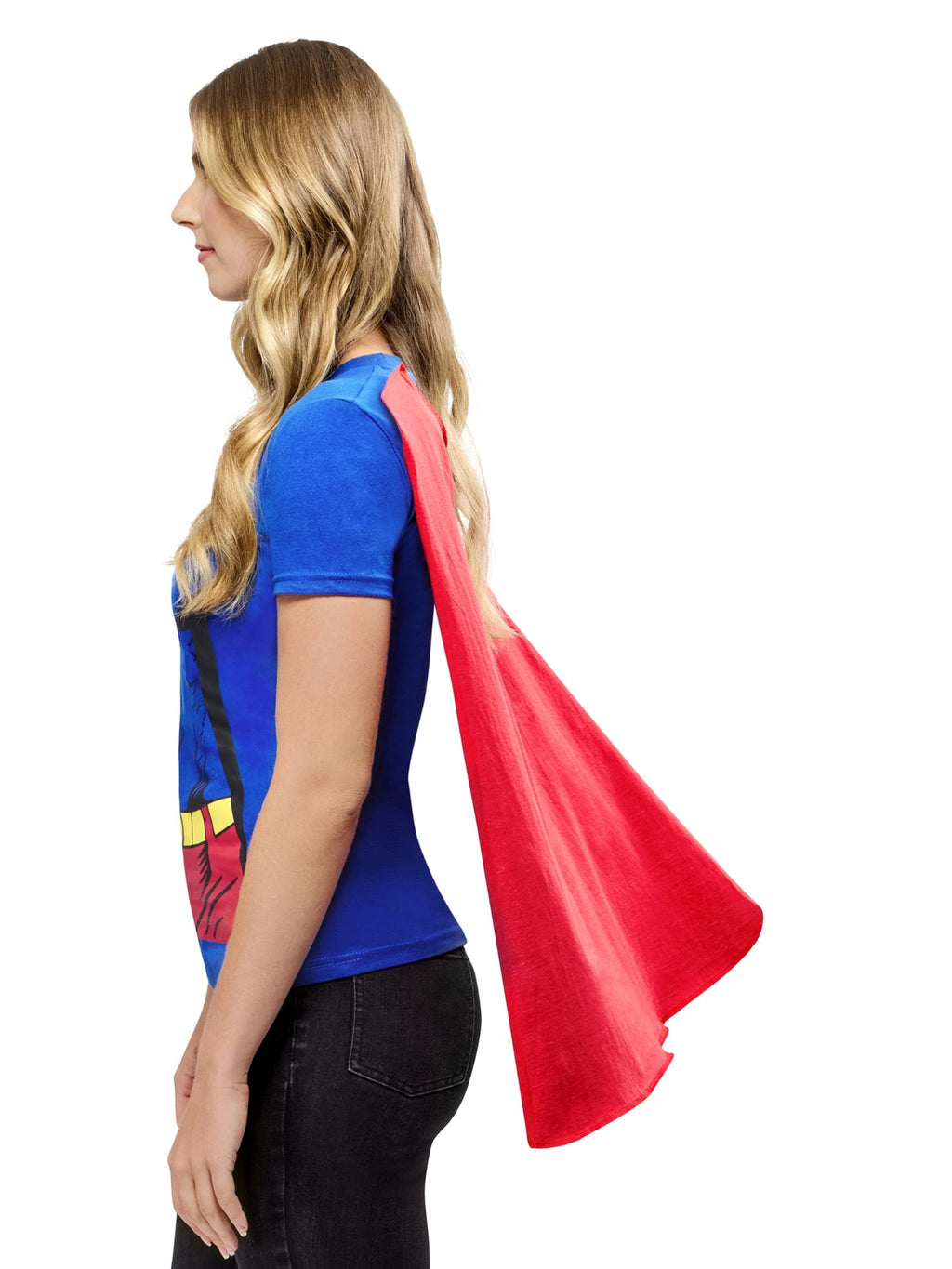 DC Comics Classic Supergirl T-Shirt Costume for Adults by Rubies, Women's XL