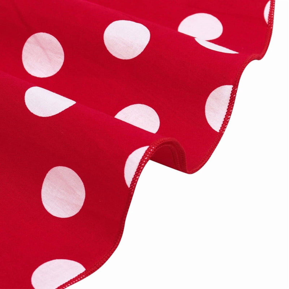 Jurebecia Girls Red Polka Dot Tutu Dress with Bow Headband, Baby Toddler Party Costume for Birthday & Cosplay (110 cm)