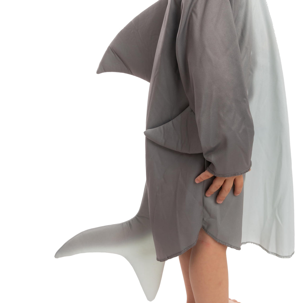 Joyfy Halloween Shark Costume for Kids, Shark Boy Costume with Fin Tail for Animal Cosplay Outfit Halloween Trick or Treat Dress up Party