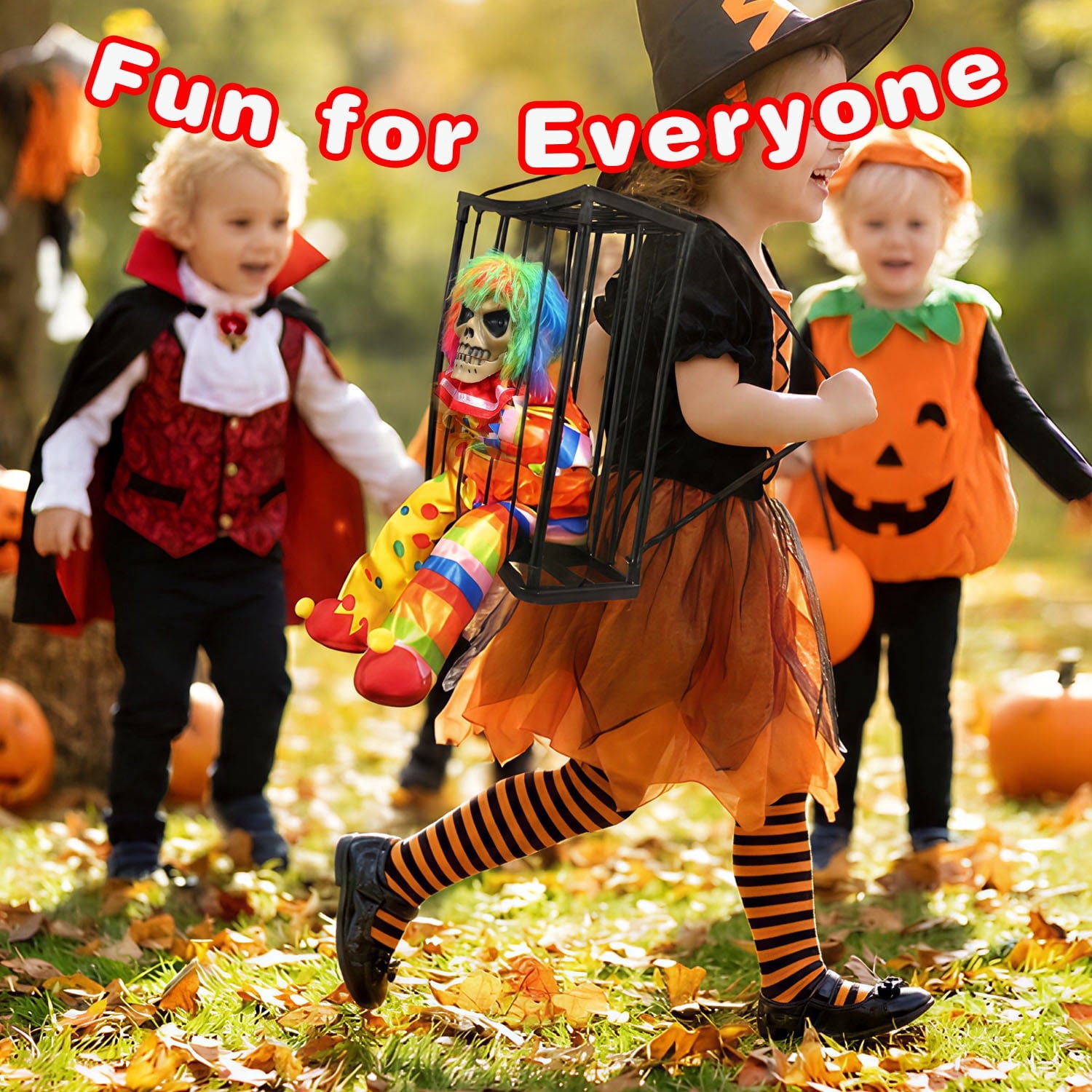 Magotan Screaming Animated Halloween Decorations, Outdoor Indoor Hanging Spooky Halloween Decoration, Scary Ghost Cage with Motion Sensor