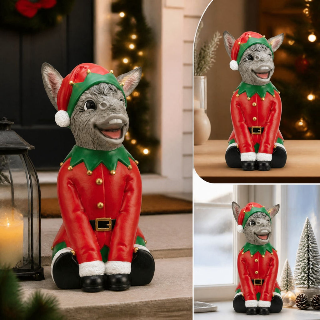 Clearance! Christmas Golden Retriever Statue with LED Lights, Cute Dog Holding Puppy Figurine, Christmas Decoration Indoor Outdoor, Gift for Kiddo Adults