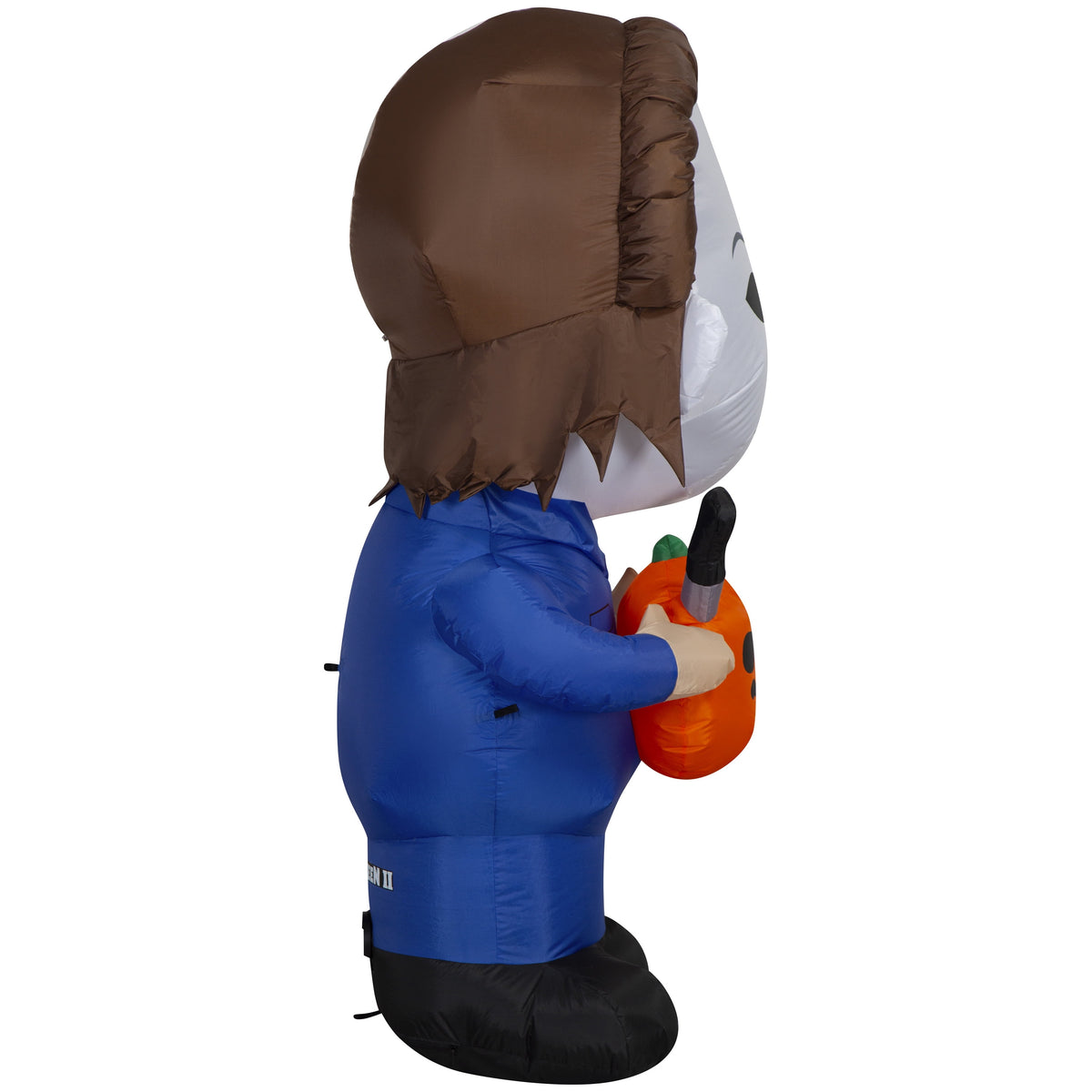Airblown Halloween Yard Inflatables Light Michael Myers with Jack o' Lantern and Knife Universal, 5 ft