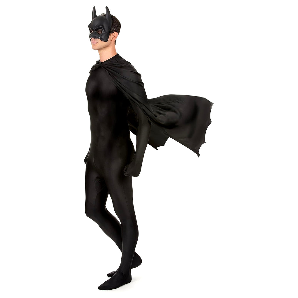 The Dark Knight Rises Batman Mask and Cape Set for Adults by Rubies, Men's One Size