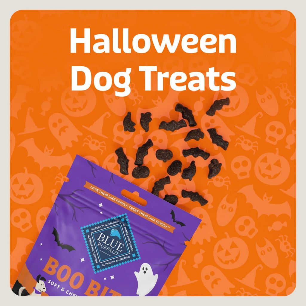 Blue Buffalo Boo Bits Soft & Chewy Halloween Dog Treats, Tasty Chicken Recipe, 4.5-oz Bag