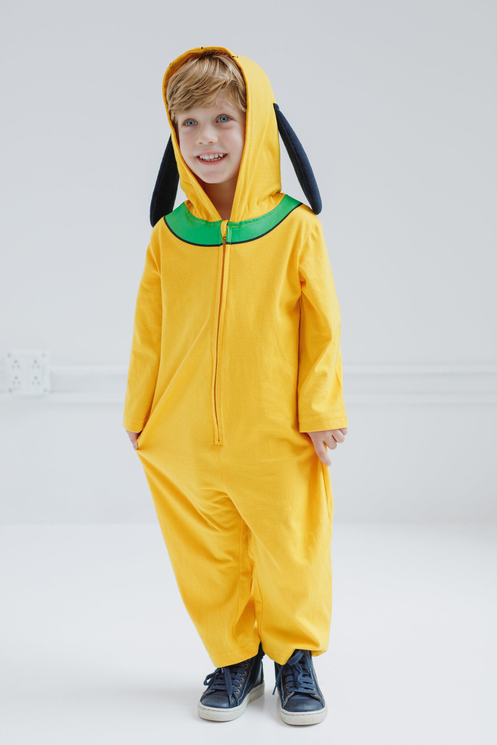 Disney Mickey Mouse Goofy Toddler Boys Zip Up Cosplay Coverall