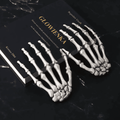 2Pcs Skeleton Hands Halloween Fake Human Hands Plastic Skeleton Hands Props for Halloween Zombie Party Decorations